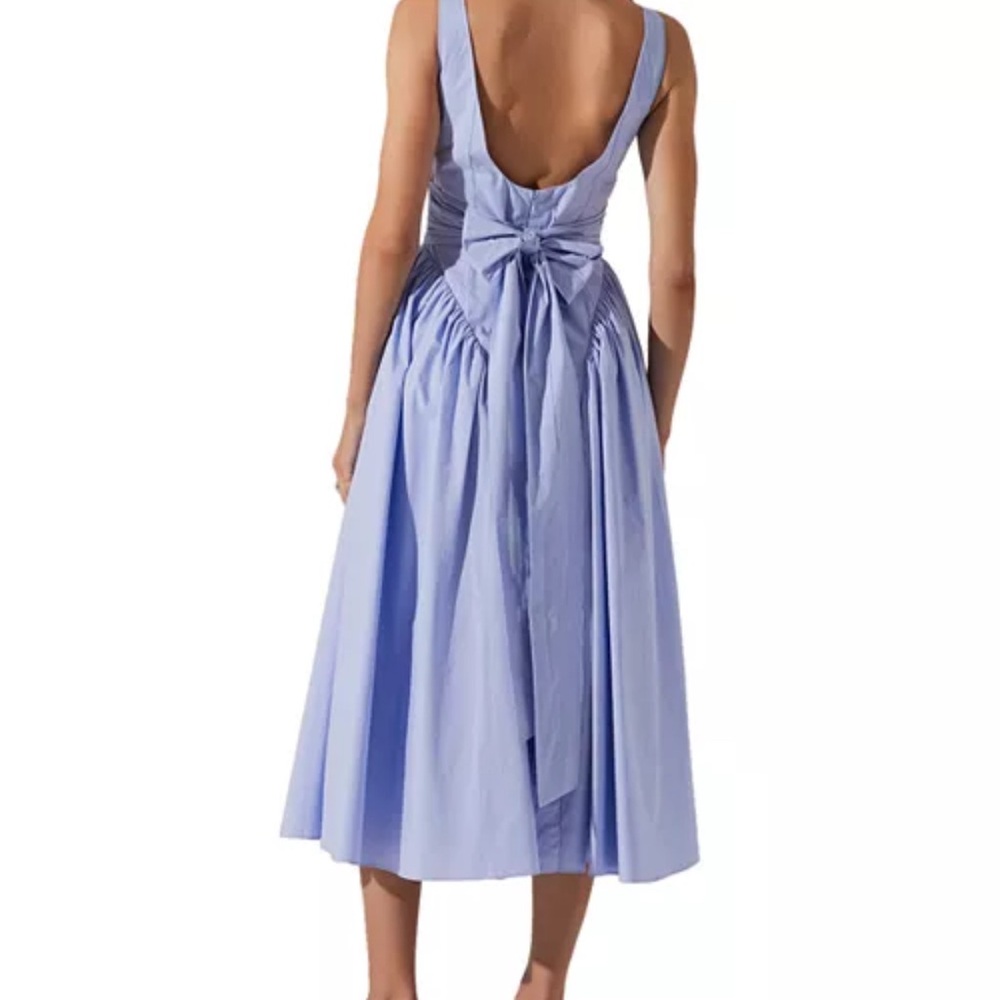 Astr Light Blue Midi Dress - Picture 3 of 4
